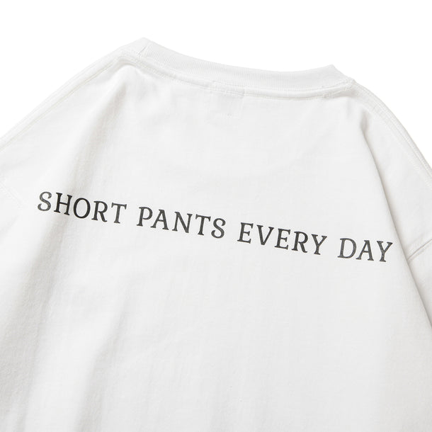 L/S T-SHIRTS (FLAG) - WHITE×BLACK