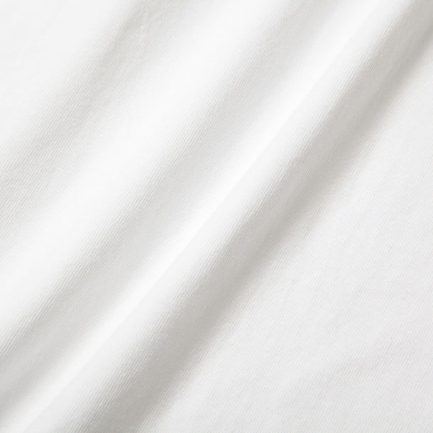 L/S T-SHIRTS (FLAG) - WHITE×NATURAL