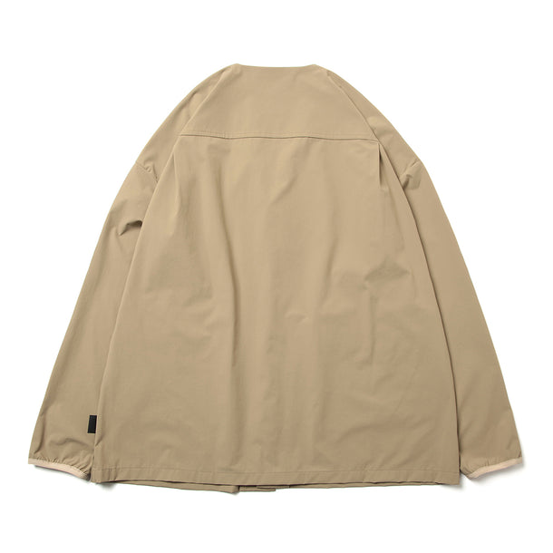 LOOSE CARDIGAN L/S W/PKT STRETCH BEIGE