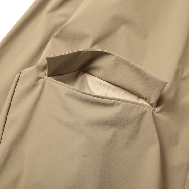 LOOSE CARDIGAN L/S W/PKT STRETCH BEIGE