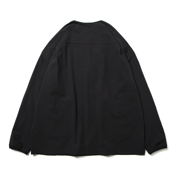 LOOSE CARDIGAN L/S W/PKT STRETCH BLACK