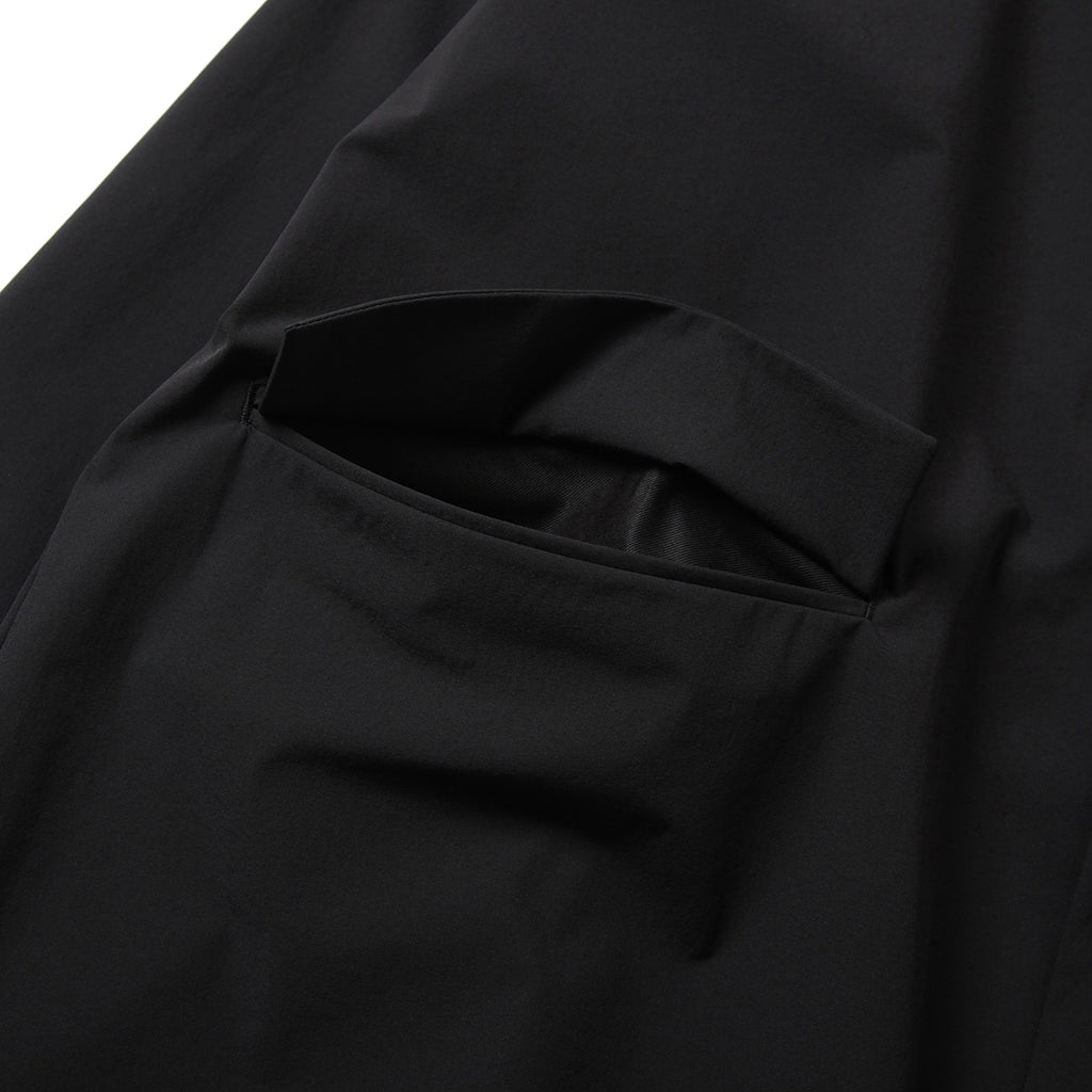 LOOSE CARDIGAN L/S w/PKT STRETCH BLACK