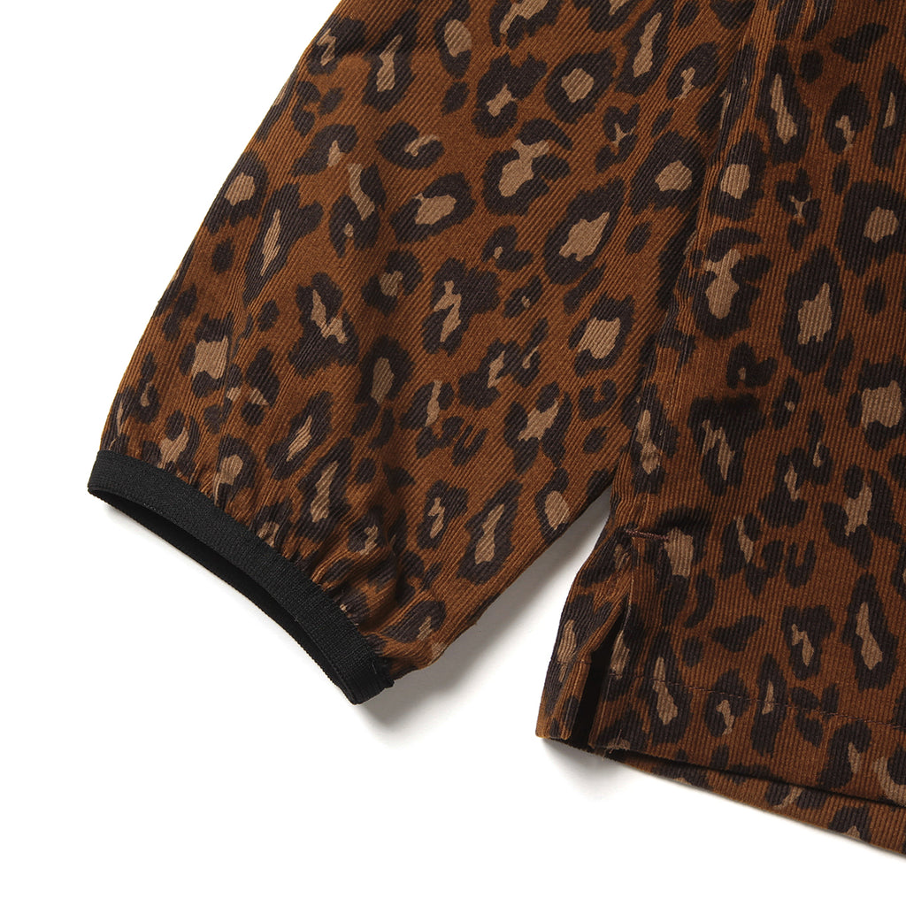 LOOSE CARDIGAN L/S W/POCKET (CAMO, LEOPARD) - LEOPARD