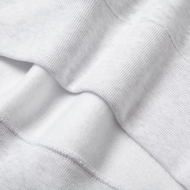 LOOSE SWEAT CREW W/PKT - ASH × LEOPARD