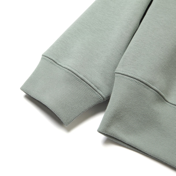 LOOSE SWEAT CREW W/PKT - GREEN