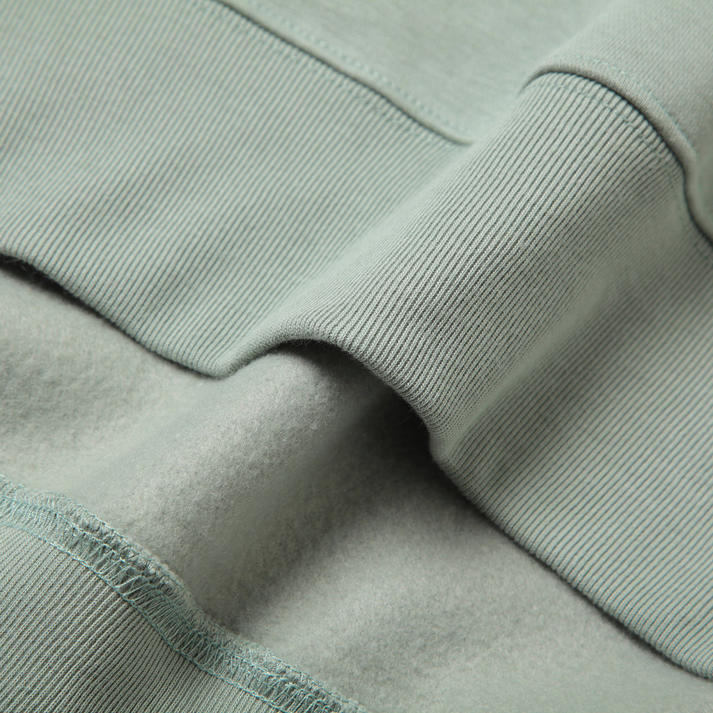 LOOSE SWEAT CREW W/POCKET - GREEN