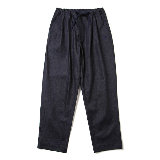 2P WIDE PANTS (STRECH DENIM) - INDIGO | Short pants every day