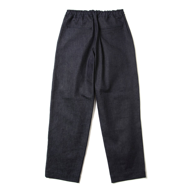 2P WIDE PANTS (STRECH DENIM) - INDIGO
