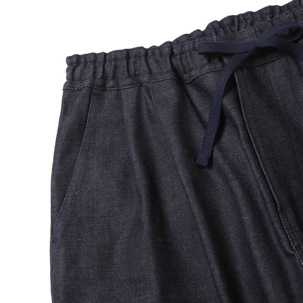 2P WIDE PANTS (STRECH DENIM) - INDIGO