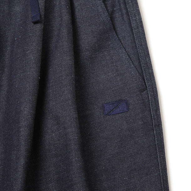 2P WIDE PANTS (STRECH DENIM) - INDIGO