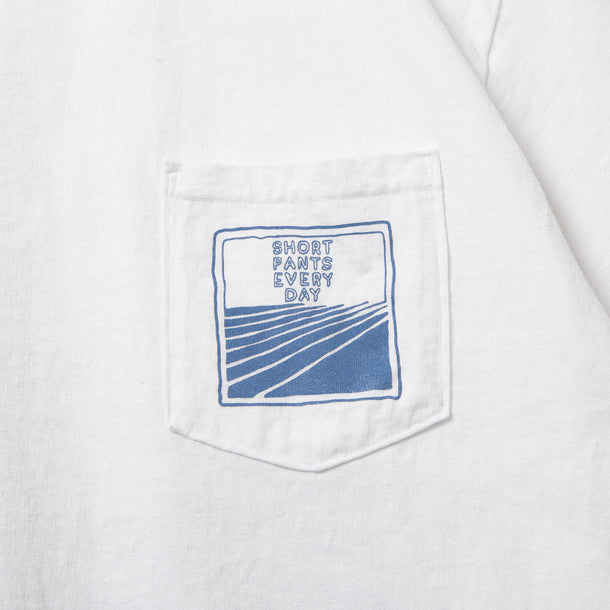 TEAM T-SHIRTS - WHITE × BLUE